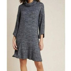 Anthropologie Saturday Sunday Heather Grey Cowl Turtleneck Sweater D…